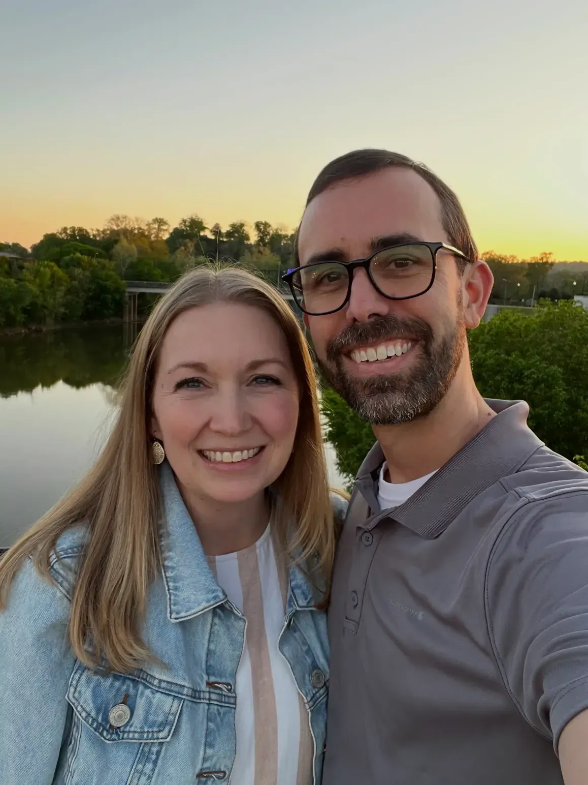 Jared and Amy celebrating their anniversary