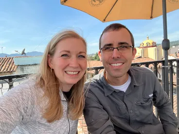 The Mitcham family in Puebla, Mexico