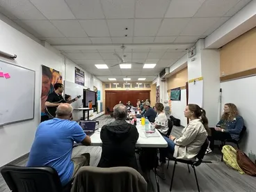 Jared teaching a cohort of AMP teams in Lima, Peru