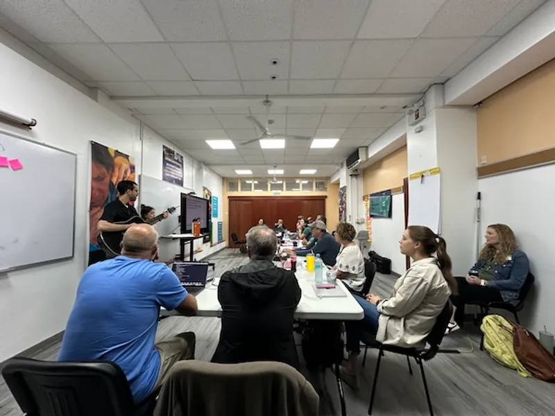 Jared teaching a cohort