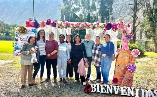 Amy at a Women's retreat