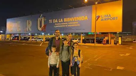 Arriving at the Lima airport