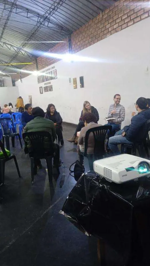 Jared teaching Sunday School for the first time in Spanish