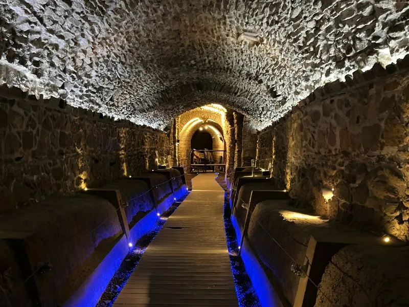 Exploring the old tunnels below Puebla, Mexico