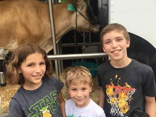 Kids at the county fair.