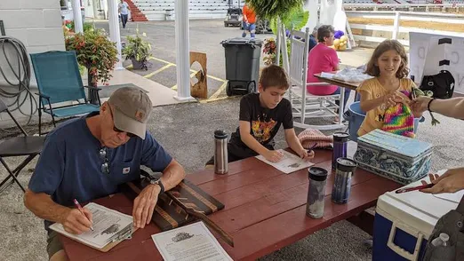 Kids with Pop at County Fair