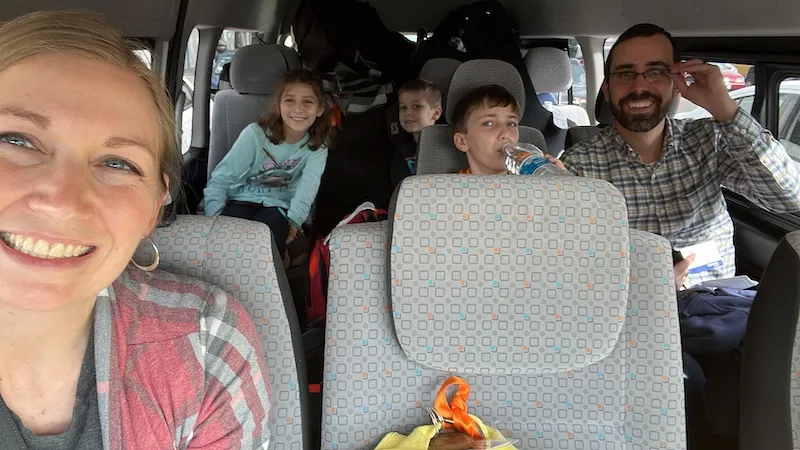 We had a 2 hour van ride from Mexico to Puebla.