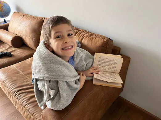 Caleb has been reading