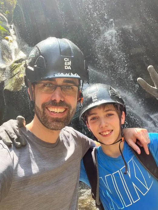 Joshua and Jared on a special 13th birthday trip