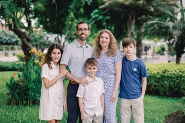 The Mitcham family in Lima, Peru